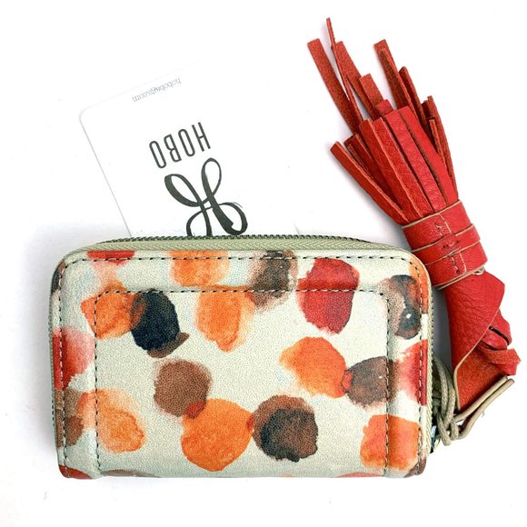 HOBO Dots Print Nila Small Zip Around wallet - Picture 2 of 7